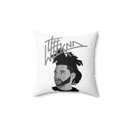 The WEEKND grey Spun Polyester Square Pillow