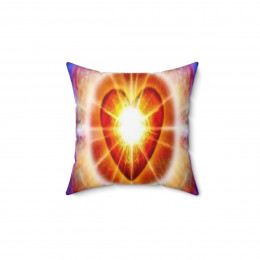 The Powerful Heart of Love Pillow Spun Polyester Square Pillow