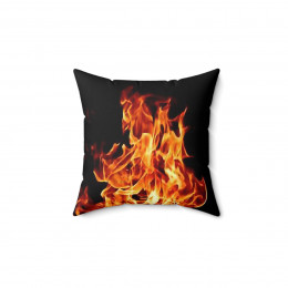 Raging Fire Pillow Spun Polyester Square Pillow