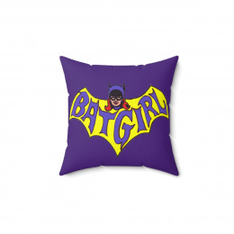 BATGIRL purple Pillow Spun Polyester Square Pillow gift