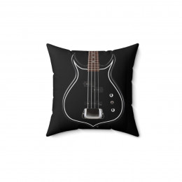 KISS Gene Simmons Punisher Bass Guitar  Pillow Spun Polyester Square Pillow gift