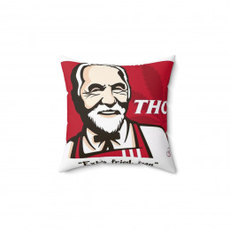 THC "Extra Fried, Man' Tommy Chong  Spun Polyester Square Pillow gift