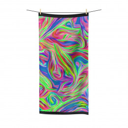 Color Swirl Design Number 16 Polycotton Towel