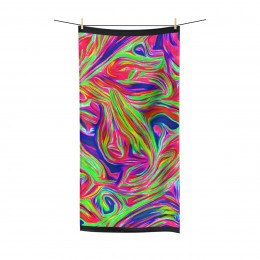 Color Swirl Design Number 14 Polycotton Towel