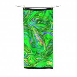 Color Swirl Design Number 19 Polycotton Towel