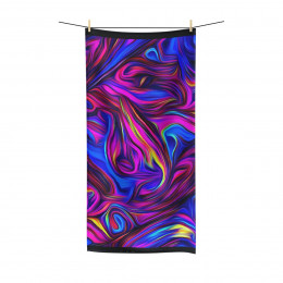 Color Swirl Design Number 3  Polycotton Towel