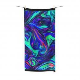 Color Swirl Design Number 5  Polycotton Towel