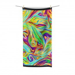 Color Swirl Design Number 13  Polycotton Towel