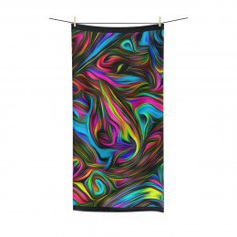 Color Swirl Design Number 2  Polycotton Towel