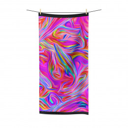 Color Swirl Design Number 11  Polycotton Towel