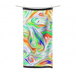 Color Swirl Design Number 9  Polycotton Towel