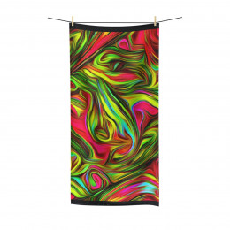 Color Swirl Design Number 4  Polycotton Towel