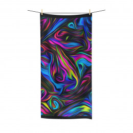 Color Swirl Design Number 1  Polycotton Towel