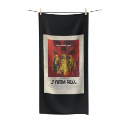 3 From Hell movie poster on Black Polycotton Towel