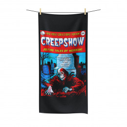 Creepshow on Black Polycotton Towel