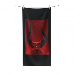 Legend monster  Movie Poster on Black Polycotton Towel