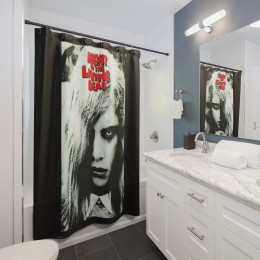 Night Of The Living Dead on Black Shower Curtains